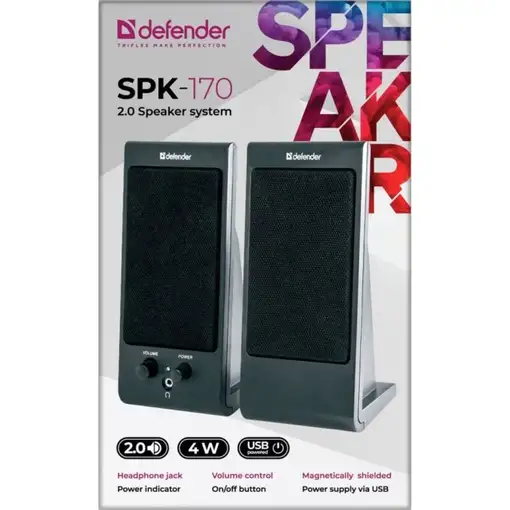 Defender SPK-170 Negro Alámbrico 4 W