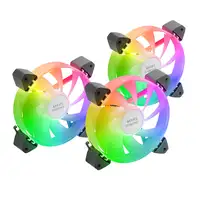 Mars Gaming MF-3A, Kit 3x Ventiladores FDB Ultrasilenciosos 120mm, Iluminación ARG