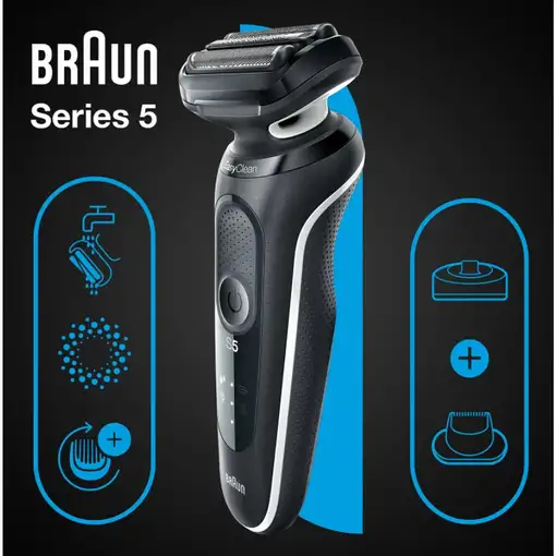 Braun Series 5 51-W4200cs Máquina de afeitar de láminas Negro, Blanco