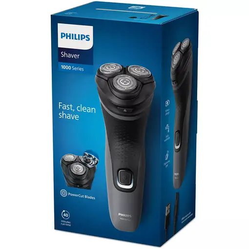 Afeitadora eléctrica recargable, 3 cabezales, 1000 Series S1142/00 PHILIPS