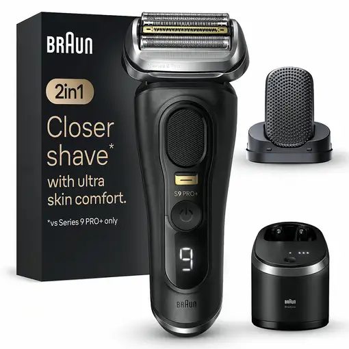 Braun Series 9 Pro+ 9590cc Wet & Dry Máquina de afeitar de láminas Recortadora Neg