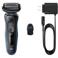 Braun 51-B1000s Máquina de afeitar de láminas Negro, Azul