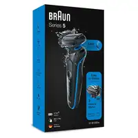 Braun 51-B1000s Máquina de afeitar de láminas Negro, Azul