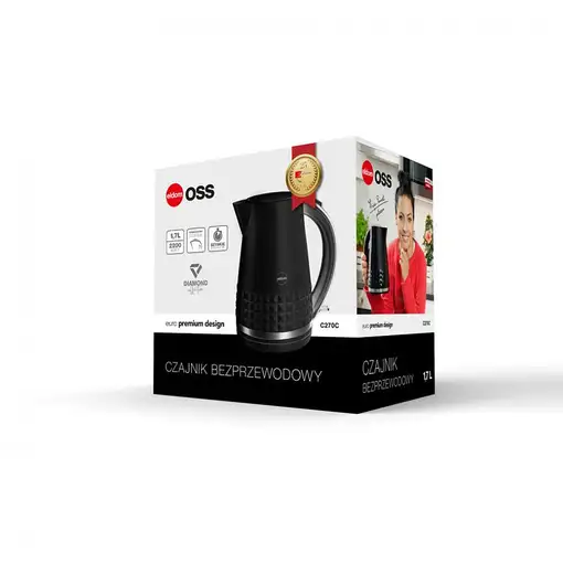 ELDOM C270C OSS tetera eléctrica 1,7 L 2150 W Negro