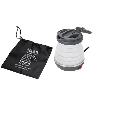 Adler AD 1279 tetera eléctrica 0,6 L 750 W Negro, Blanco