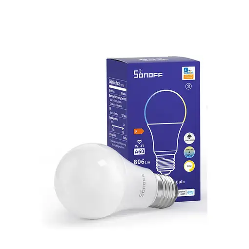 Sonoff B02-BL-A60 iluminación inteligente Bombilla inteligente Wi-Fi/Bluetooth 9 W