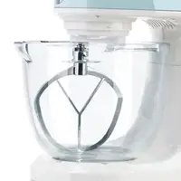 Haeger Glass Cake 700 Batidora de varillas 700 W Color aguamarina, Blanco
