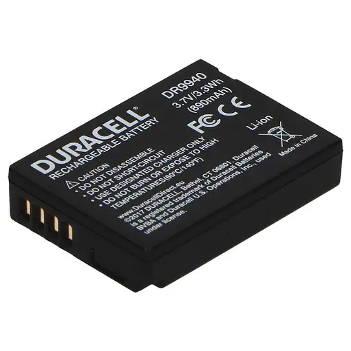 Duracell DR9940 batería para cámara/grabadora Ión de litio 890 mAh