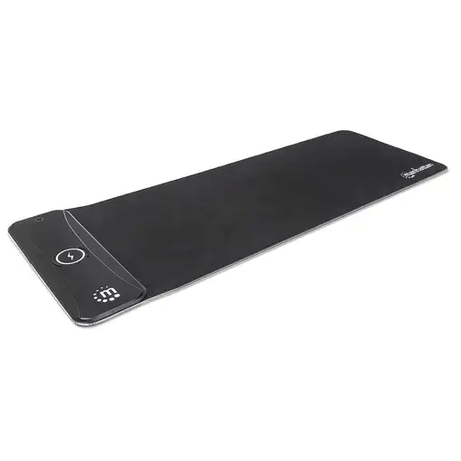 Manhattan Mousepad Gaming tamaño XXL con luz LED y Cargador Inalámbrico