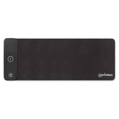 Manhattan Mousepad Gaming tamaño XXL con luz LED y Cargador Inalámbrico