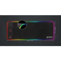 Manhattan Mousepad Gaming tamaño XXL con luz LED y Cargador Inalámbrico
