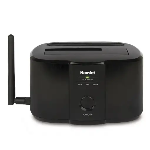 Hamlet HXDDWIFI base de conexión para disco duro Negro