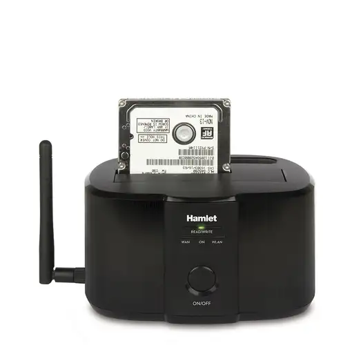 Hamlet HXDDWIFI base de conexión para disco duro Negro