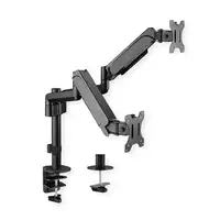 VALUE 17.99.1182 soporte para monitor 2,06 m (81'') Pared Negro