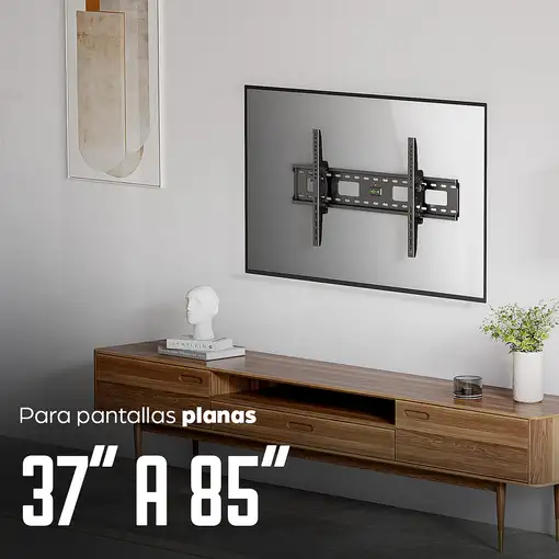 Manhattan Soporte de pared para TV/monitores (Inclinable), para pantallas de 37'' a