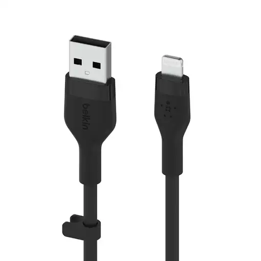 Belkin Cbl Silicqe USB-A LTG 2M noir Negro