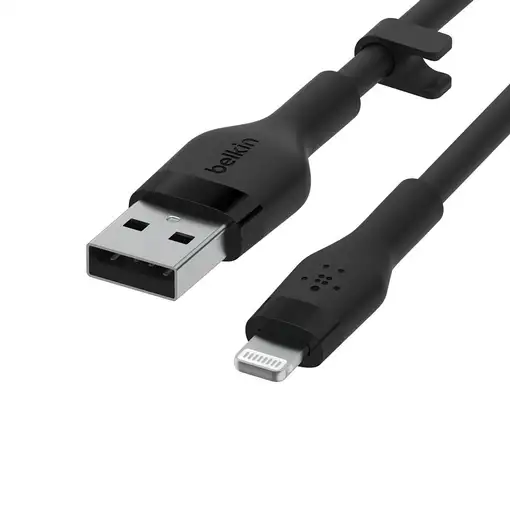 Belkin Cbl Silicqe USB-A LTG 2M noir Negro