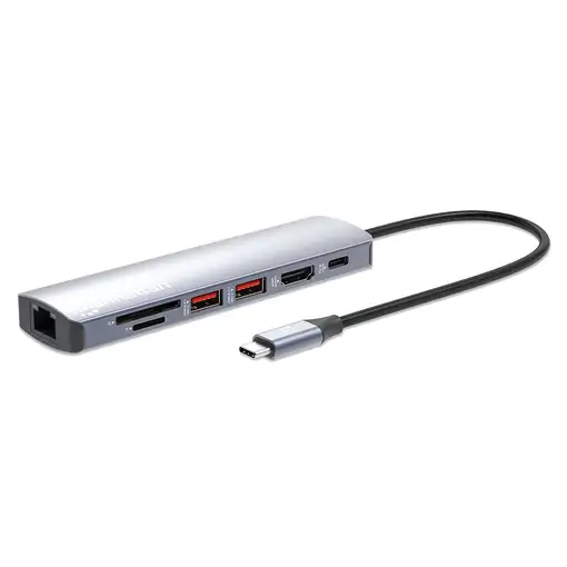 Manhattan 153966 base para portátil y replicador de puertos Alámbrico USB 3.2 Gen