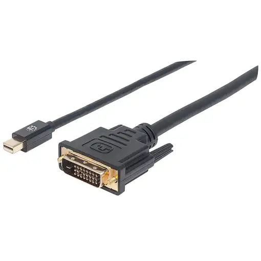 Manhattan 152150 adaptador de cable de vídeo 1,8 m Mini DisplayPort DVI-D Negro