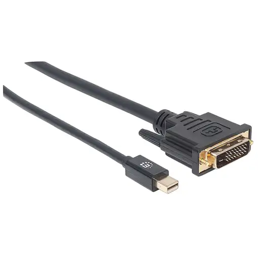 Manhattan 152150 adaptador de cable de vídeo 1,8 m Mini DisplayPort DVI-D Negro