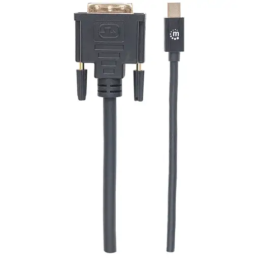 Manhattan 152150 adaptador de cable de vídeo 1,8 m Mini DisplayPort DVI-D Negro
