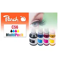 Peach 321697 cartucho de tinta 4 pieza(s) Compatible Rendimiento estándar Negro, C