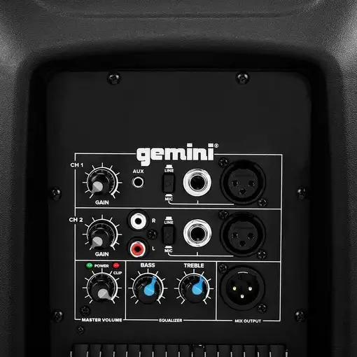 Gemini AS-2112P altavoz De 2 vías Negro