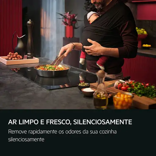 AEG GB87D91CB De pared Negro A+ 760 m³/h