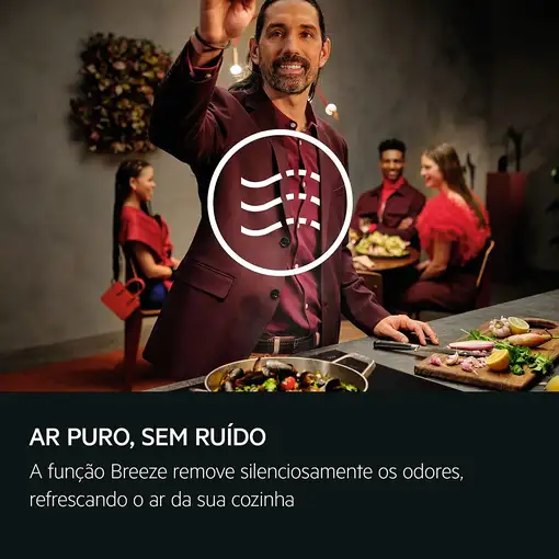 AEG GB87D91CB De pared Negro A+ 760 m³/h