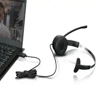 Lenovo 100 Mono Auriculares Alámbrico Diadema Oficina/Centro de llamadas USB tipo