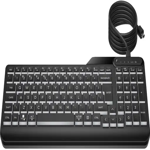 HP Teclado con cable 400 retroiluminado