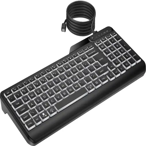 HP Teclado con cable 400 retroiluminado