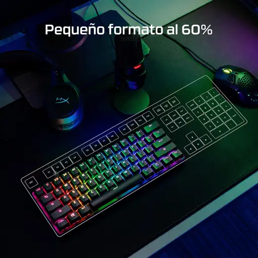 Teclado mecánico gaming HyperX Alloy Origins 60 - HX Red (distribución de EE. UU.)