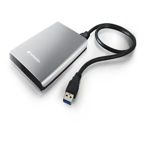 Verbatim Disco Duro Portátil Store 'n' Go USB 3.0 de 1 TB en color Plateado