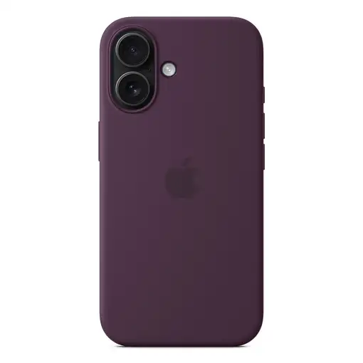Apple Funda de silicona con MagSafe para el iPhone 16 - Ciruela