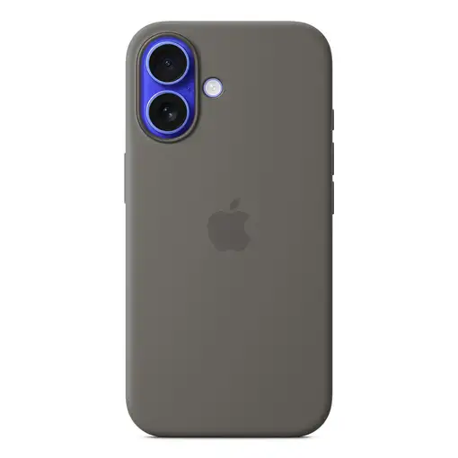 Apple Funda de silicona con MagSafe para el iPhone 16 - Gris piedra