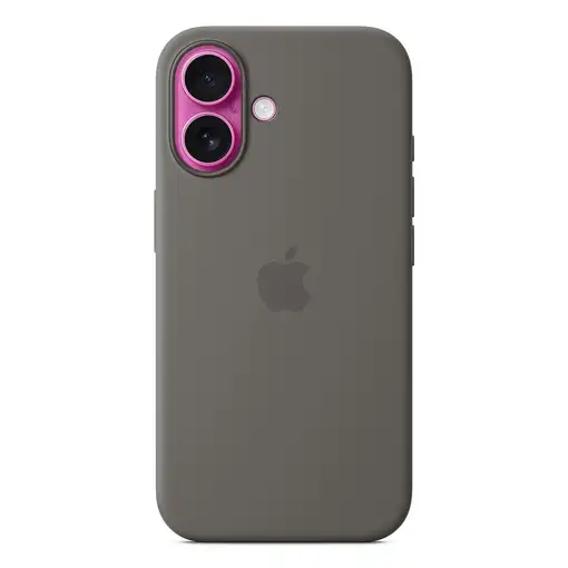 Apple Funda de silicona con MagSafe para el iPhone 16 - Gris piedra