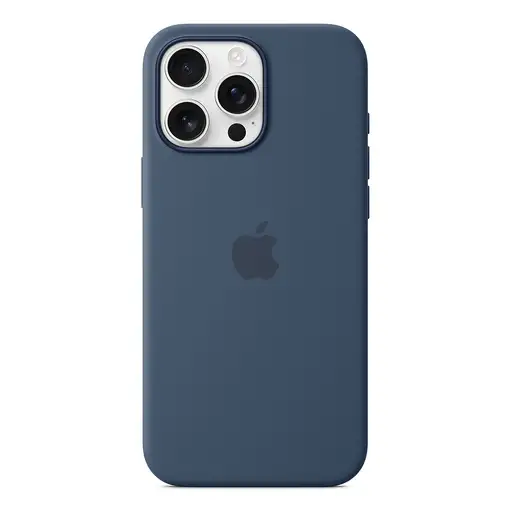 Apple Funda de silicona con MagSafe para el iPhone 16 Pro Max - Azul denim