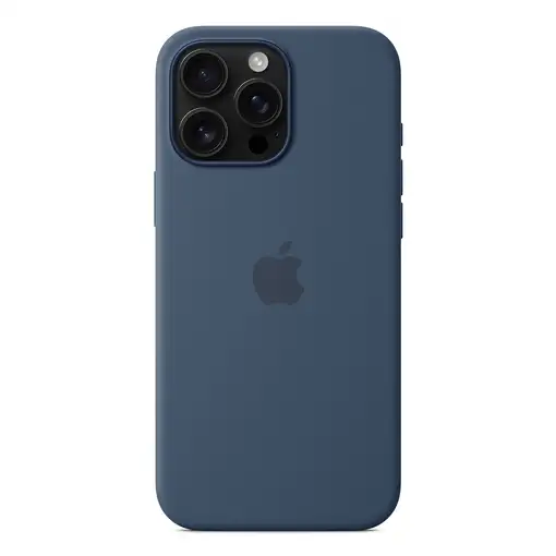 Apple Funda de silicona con MagSafe para el iPhone 16 Pro Max - Azul denim