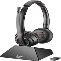 POLY Auriculares Savi 8220 UC con certificación Microsoft Teams DECT 1880-1900 MHz