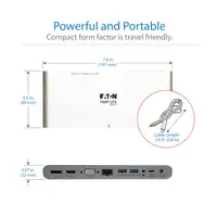 Tripp Lite U442-DOCK4-INT base para portátil y replicador de puertos Alámbrico USB