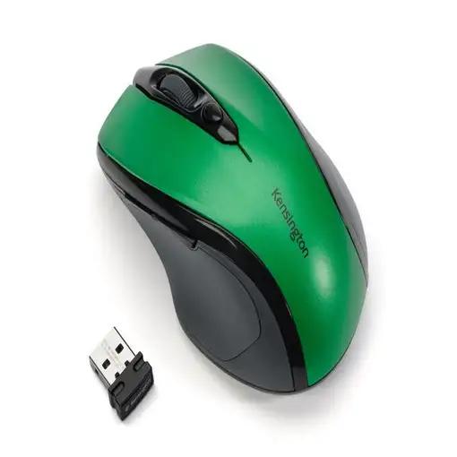 Kensington Ratón inalámbrico Pro Fit™ tamaño mediano, verde esmeralda