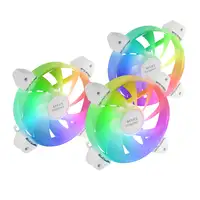 Mars Gaming MF-3A, Kit 3x Ventiladores FDB Ultrasilenciosos 120mm, Iluminación ARG