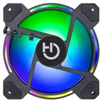 Hiditec N9-ARGB Carcasa del ordenador Ventilador 12 cm Negro