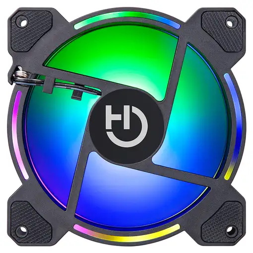 Hiditec N9-ARGB Carcasa del ordenador Ventilador 12 cm Negro