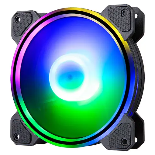 Hiditec N9-ARGB Carcasa del ordenador Ventilador 12 cm Negro