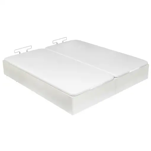 Canapé 150x190cm royal sleep space bed blanco montaje incluido