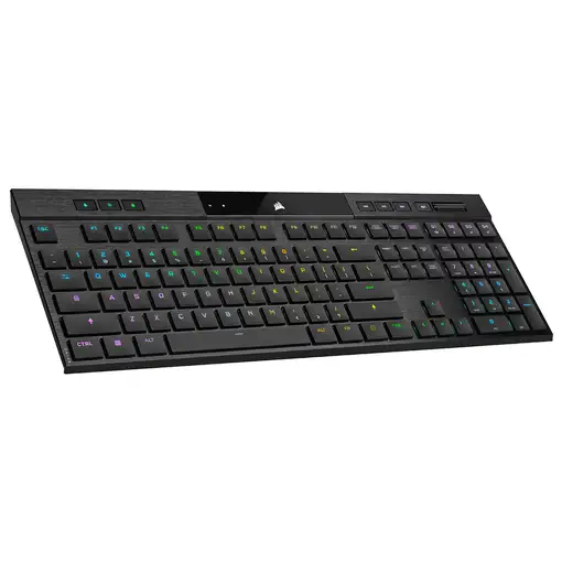 Corsair K100 RGB AIR teclado Juego USB + RF Wireless + Bluetooth QWERTZ Alemán Neg