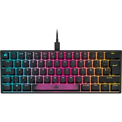 Corsair K65 RGB MINI 60% Mechanical Gaming teclado Juego USB QWERTY Inglés, Españo