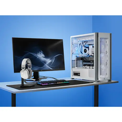 Corsair HS80 RGB Auriculares Inalámbrico Diadema Juego Blanco
